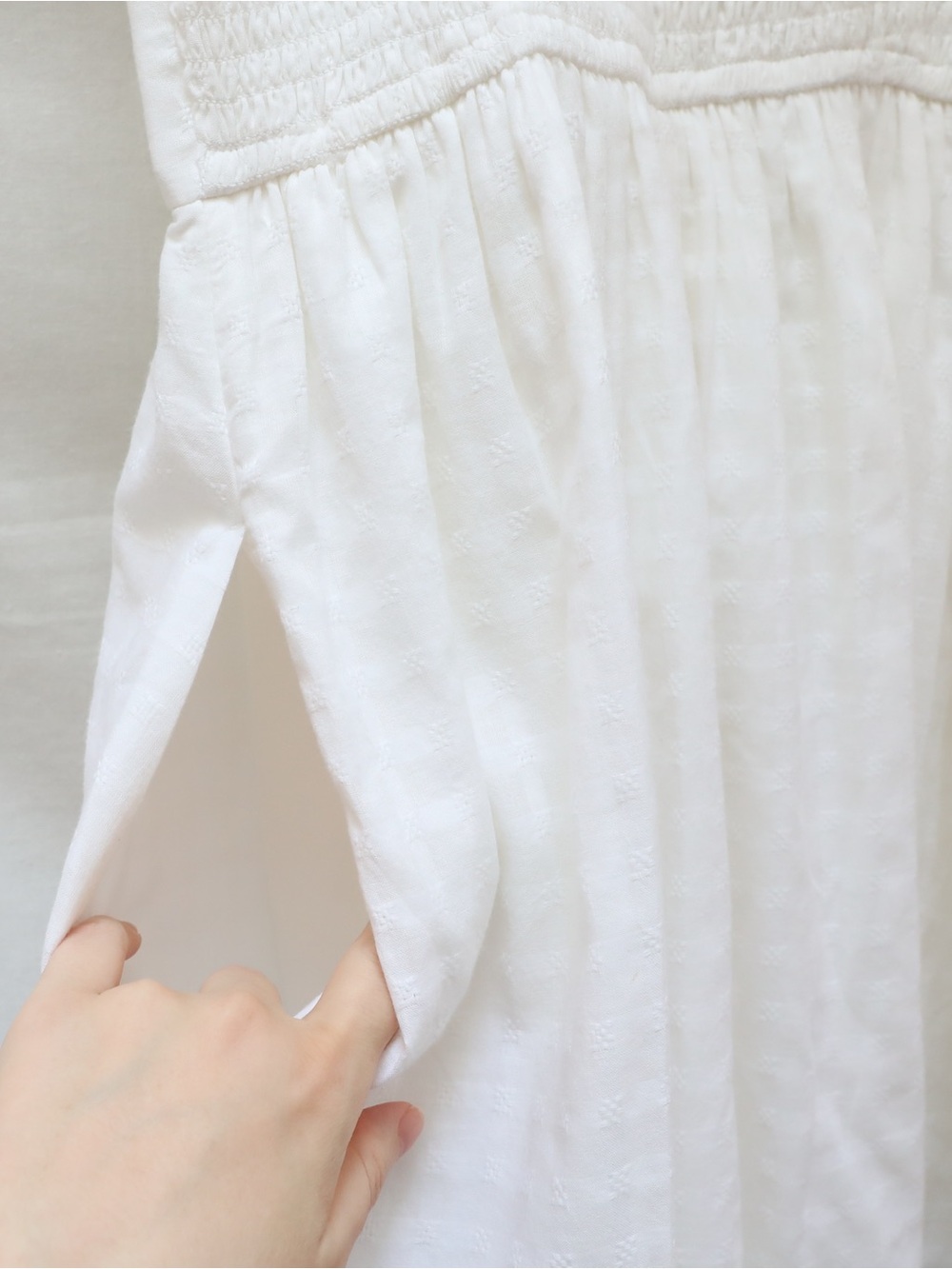 NWT Hollister BARE BUTTON THROUGH MINI Day dress white short resortwear beach M - Picture 11 of 12